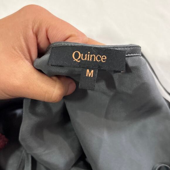 Quince Womens Medium 100% Washable Silk Cowl Neck Slip Dress Lightweight - Picture 8 of 11